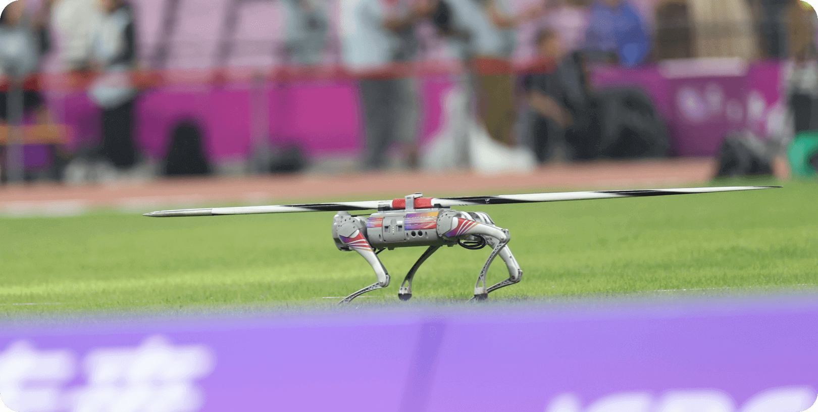 perro robot unitree go2 Perro Robot Unitree Go2 Air MechatronicStore Perro Robot Unitree Go2 en un evento deportivo