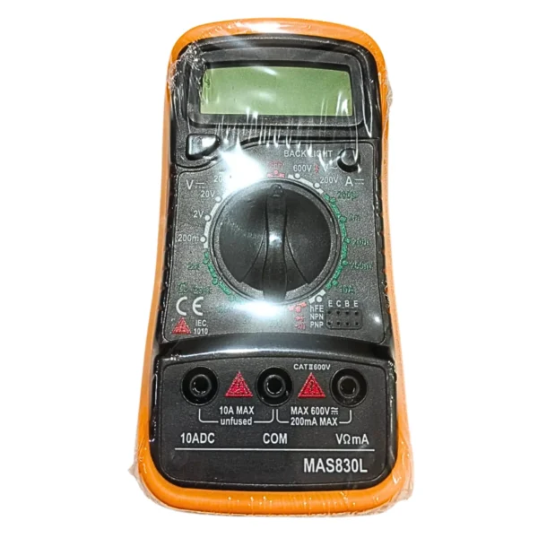 Multi Tester Digital con Protector MAS-830L