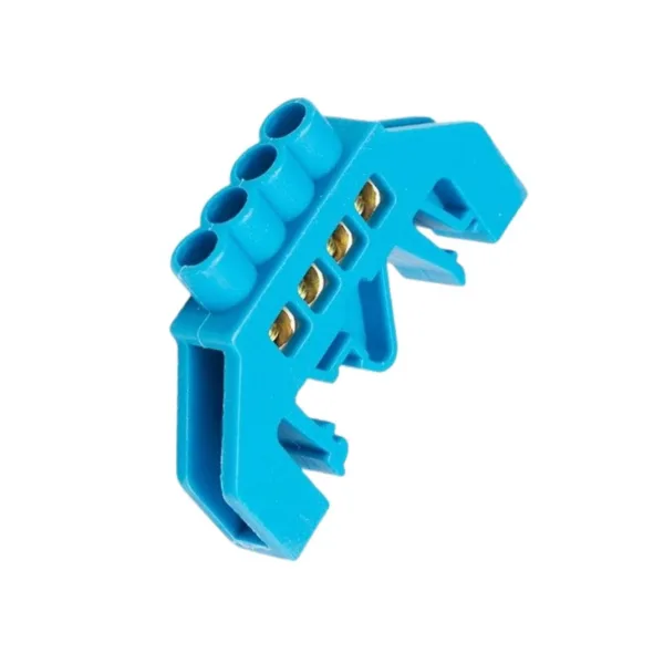 Regleta de conexión aislada para riel DIN 4 polos MechatronicStore Regleta de conexión aislada para riel DIN 4 polos - Imagen 2