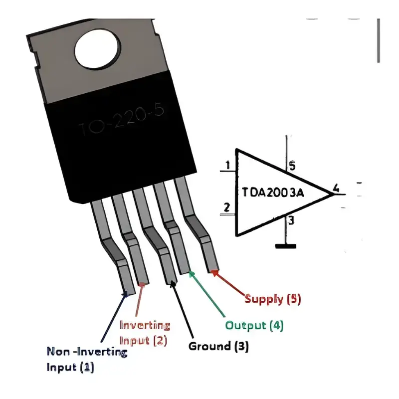IC TDA2003 MechatronicStore IC TDA2003 - Imagen 2