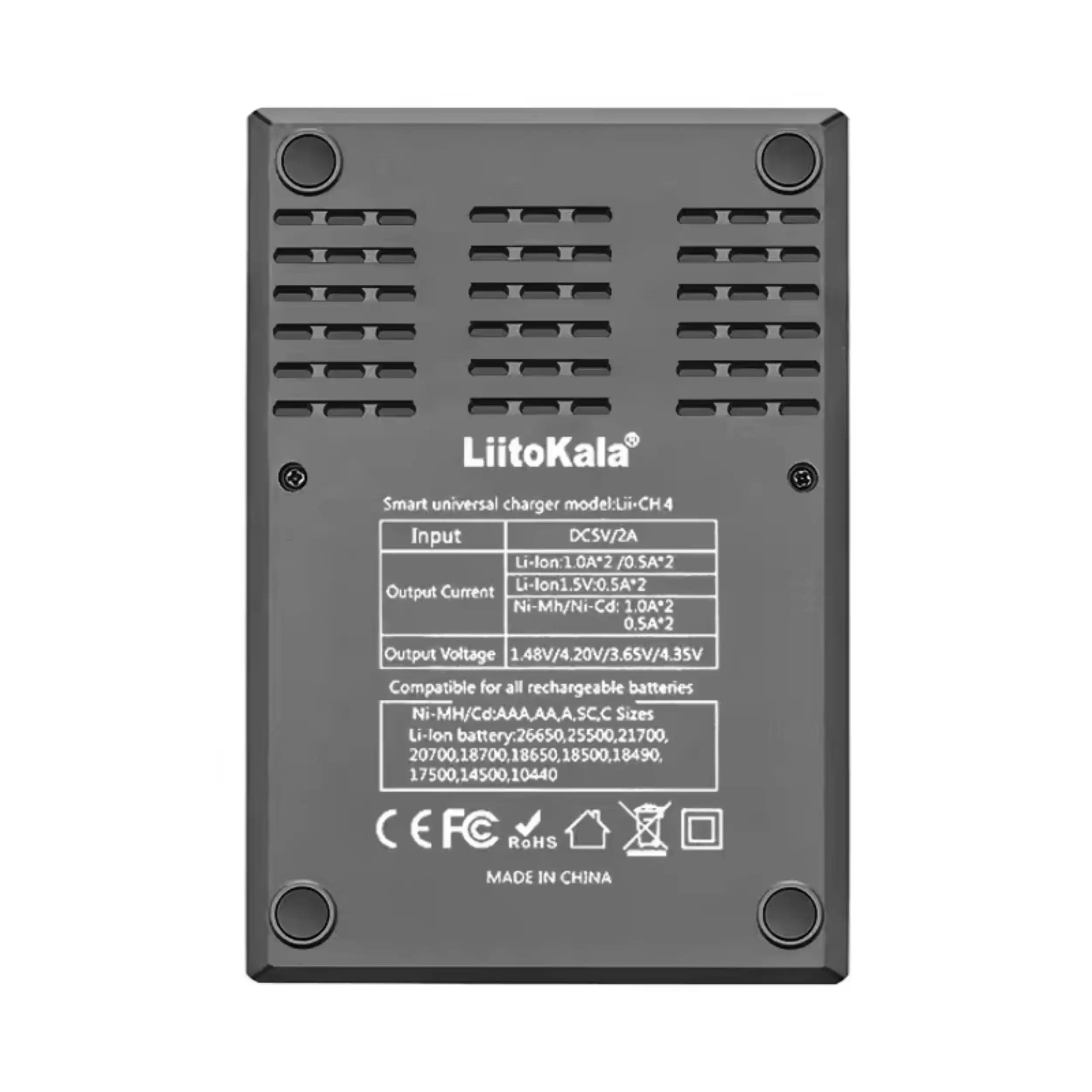 Cargador 18650 LiitoKala Lii-CH4 MechatronicStore Cargador 18650 LiitoKala Lii-CH4 - Imagen 2