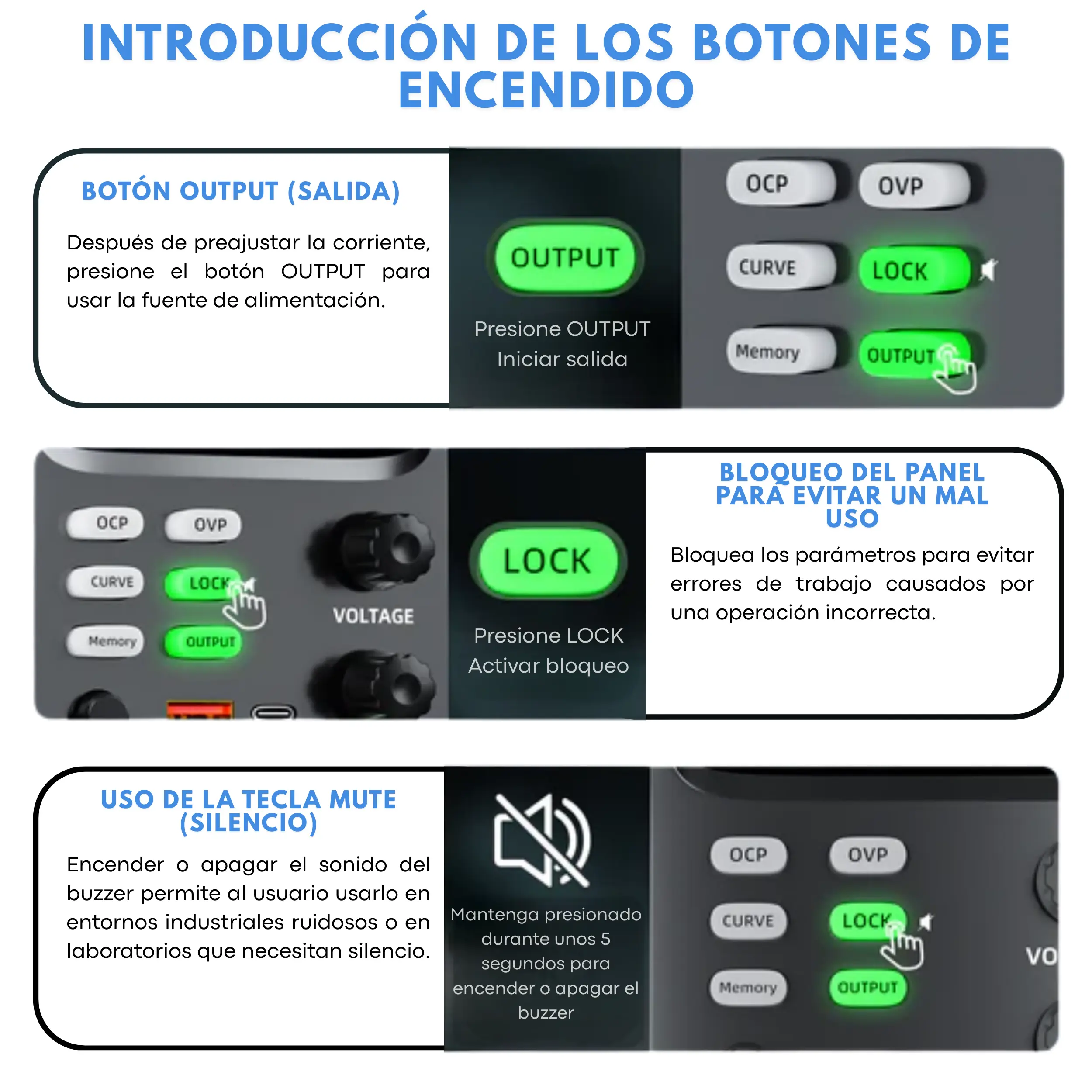 Fuente De Alimentación Programable 30v 10a Volture + Accesorios MechatronicStore Fuente De Alimentación Programable 30v 10a Volture + Accesorios - Imagen 5
