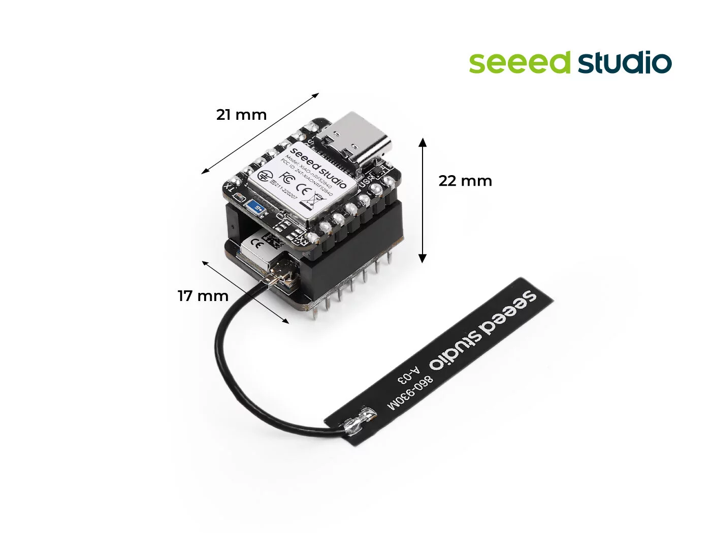 Kit Meshtastic XIAO nRF52840 LoRa SX1262 — vista 7