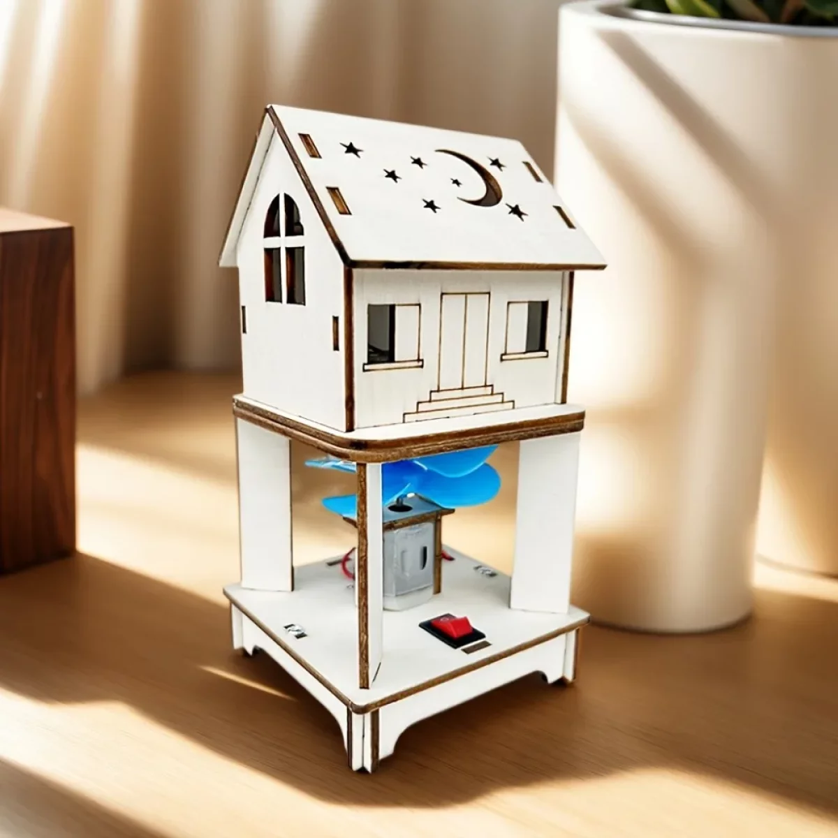 kit turbina eólica madera niños Kit Turbina Eólica Madera DIY STEAM MechatronicStore Kit Turbina Eólica Madera DIY STEAM — vista 2