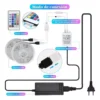 Tira Cinta Luces Led RGB 10m Chip 5050 Real + Transformador - Imagen 2