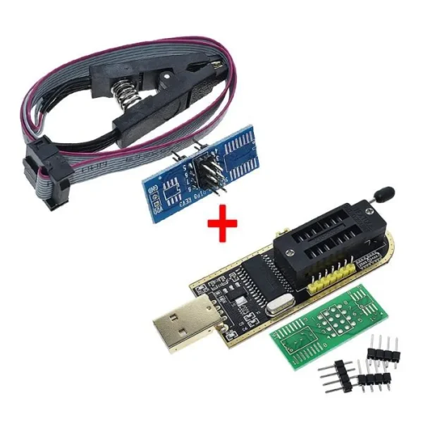 Set Programador CH341A + Adaptador de prueba SOP8