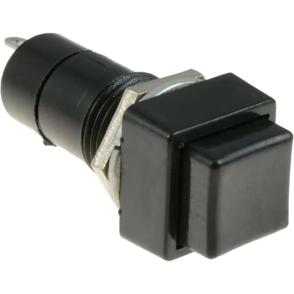Pulsador Cuadrado Negro N.C. 3A