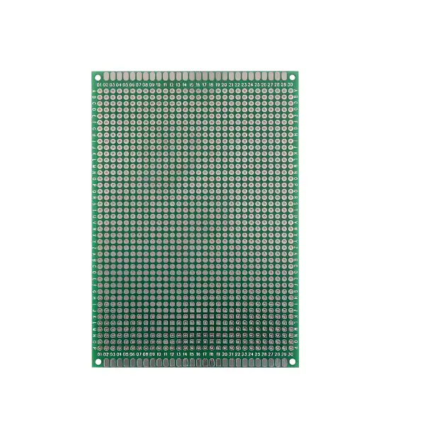 Placa PCB Prototipo Doble Cara Perforada punto a punto 8x12cm