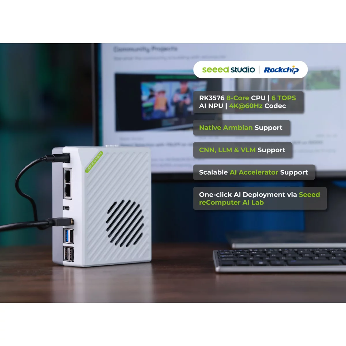 reComputer RK3576 Caja AI 6 TOPS — vista 2