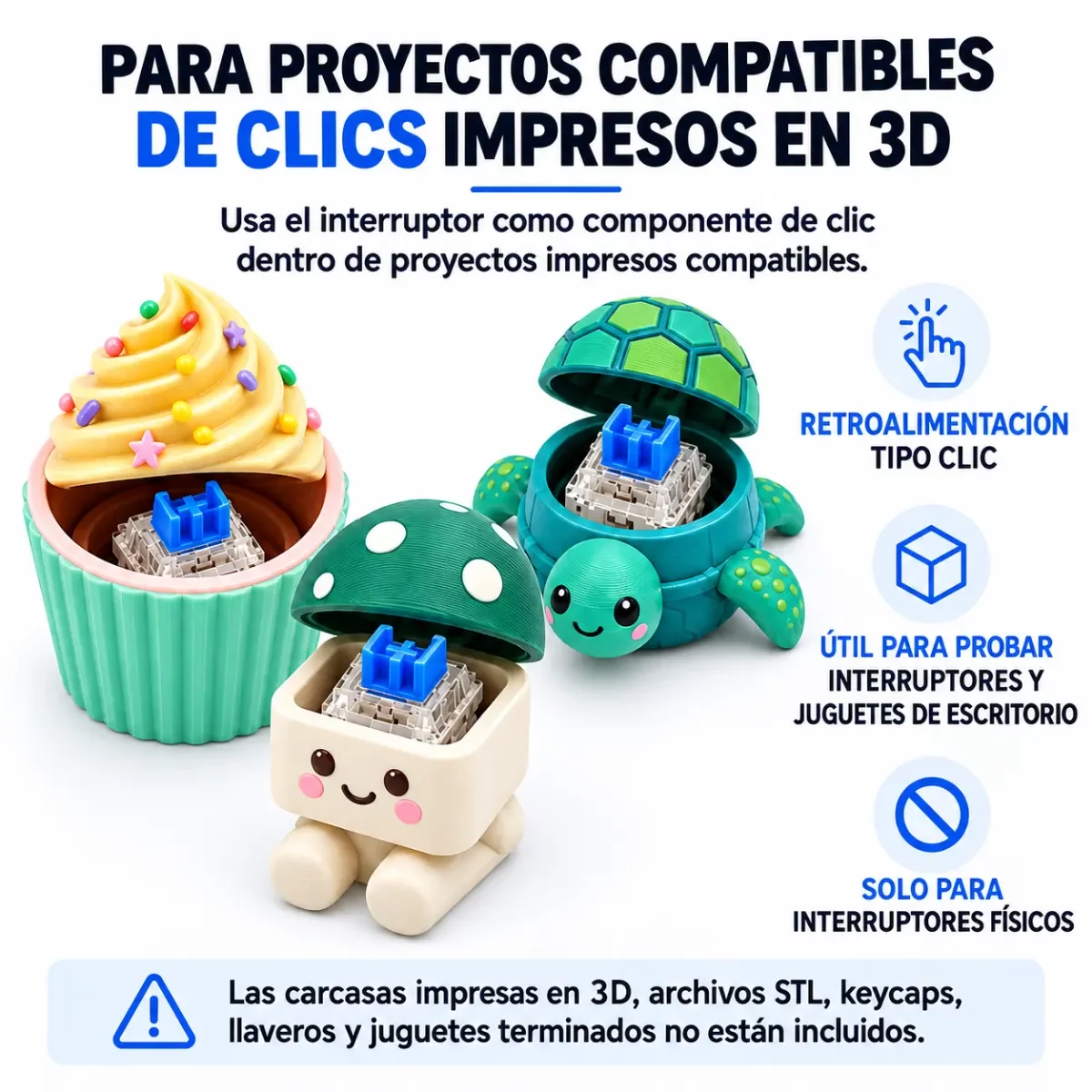 Switch Mecánico Azul Pack 10 — vista 5