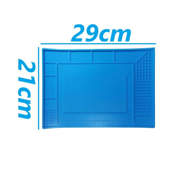 Tapete manto mat Antiestática De Silicona magnético ESD Para Soldadura 29x21 cm - Imagen 2
