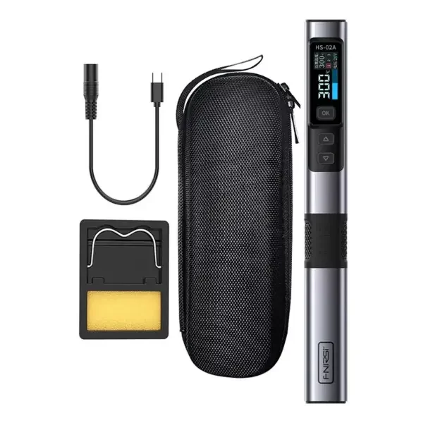 tester de baterías multímetro fnirsi btm-24 Cautin Fnirsi HS-02A MechatronicStore Tester Baterías Multímetro FNIRSI BTM-24 — vista 2