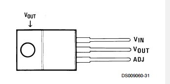 Regulador de voltaje ajustable 3pines LM338T TO220