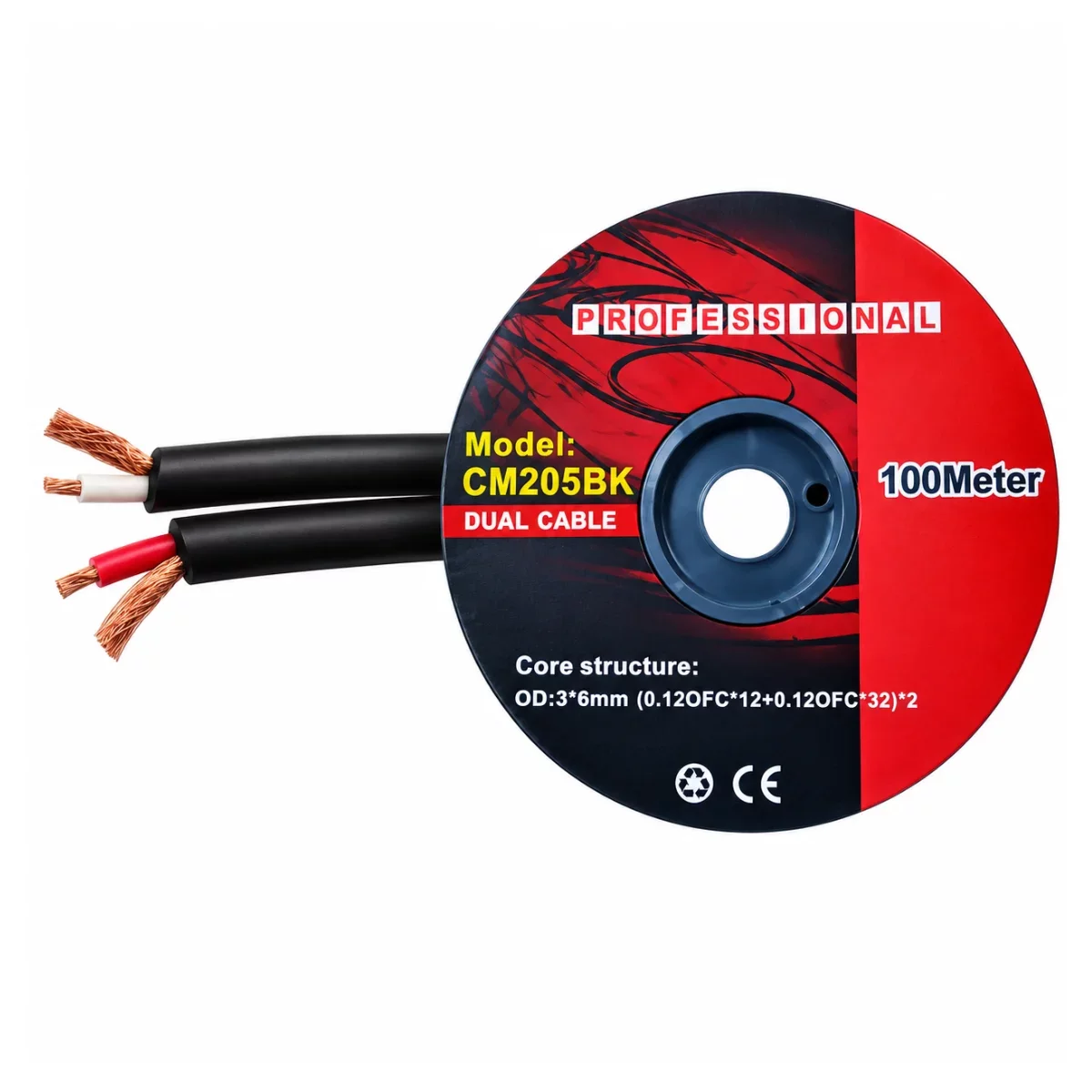 Cable Audio Apantallado CM205BK 3x6mm