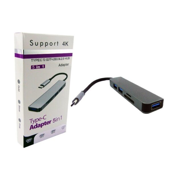 Adaptador Tipo C 5 En 1