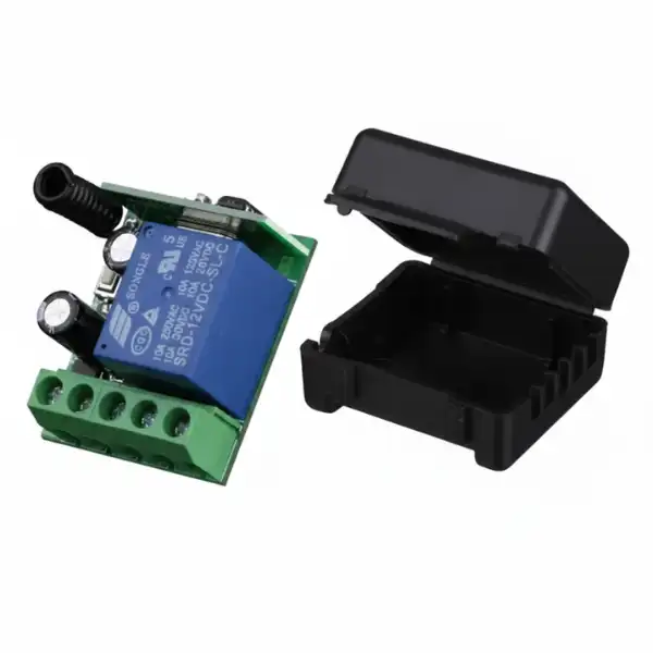 relé inalámbrico Relé inalámbrico 12V 1 canal interruptor RF 433MHz + control remoto MechatronicStore Relé inalámbrico 12V 1 canal interruptor RF 433MHz + control remoto