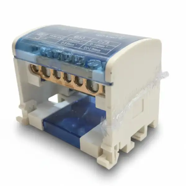 Caja Bloque Repartidor Bipolar 125A - Caja Distribución 2x7 Polos Riel DIN MechatronicStore Bloque Repartidor Bipolar 125A - Caja Distribución 2x7 Polos Riel DIN