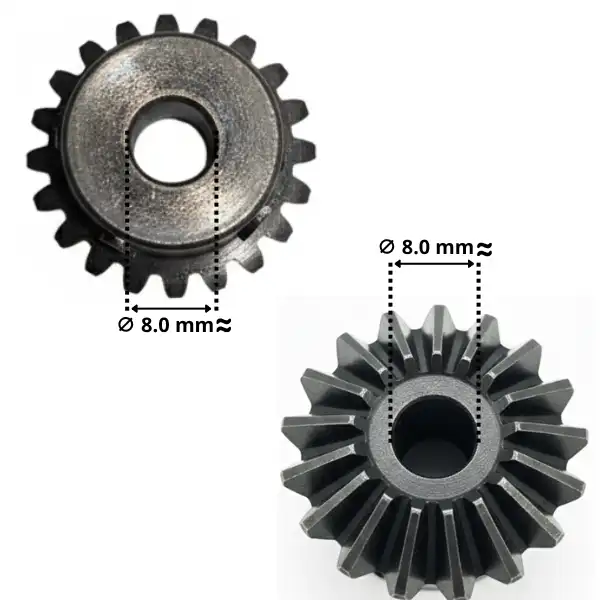 engranaje Engranaje Cónico 20 dientes 8mm MechatronicStore Engranaje Cónico 20 dientes 8mm